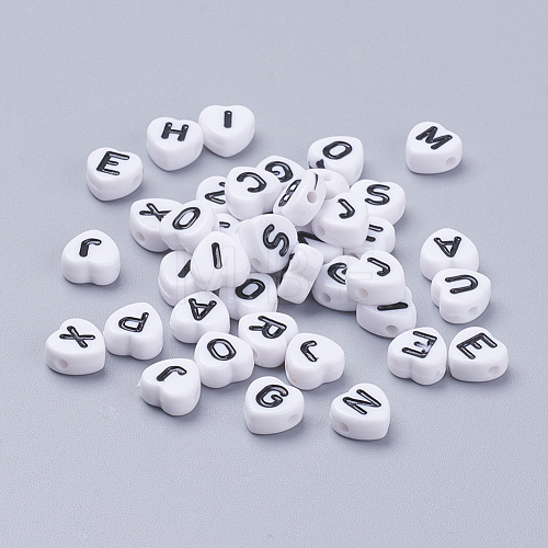 Acrylic Horizontal Hole Letter Beads MACR-PB37C9679-2-1