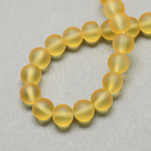 Transparent Glass Bead Strands GLAA-S031-12mm-11-1