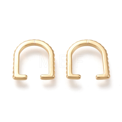 Brass Cuff Earrings EJEW-F255-06G-1