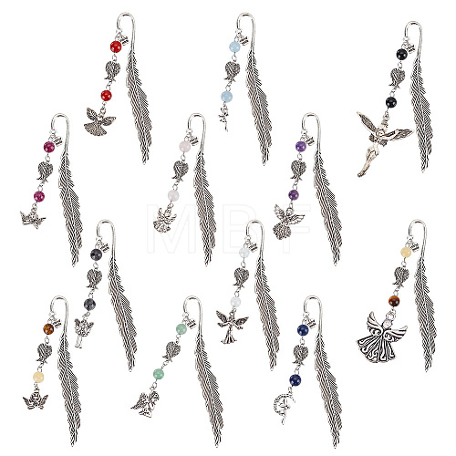 Feather Bookmarks AJEW-AB00043-1