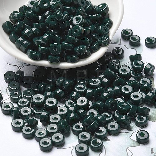 Opaque Colours Glass Seed Beads SEED-E001-P3x6mm-03-1