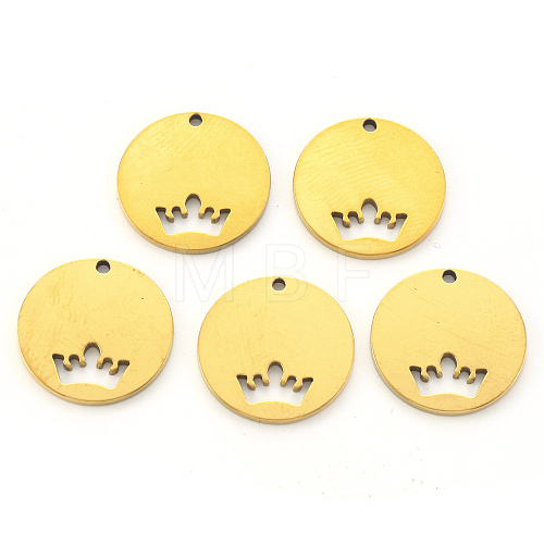 PVD Vacuum Plating 201 Stainless Steel Charms STAS-N092-11G-1