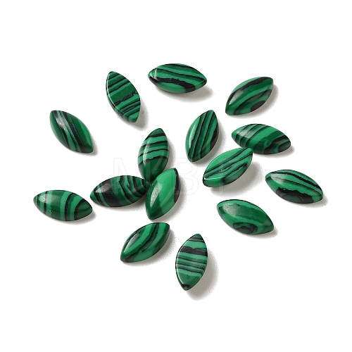 Synthetic Malachite Cabochons G-F772-01B-22-1