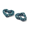 Heart Shape Polymer Clay Rhinestone Beads CLAY-NH0001-09B-01-3