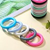 9Pcs Ring Food Grade Eco-Friendly Silicone Beads JX895D-6