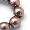 Baking Painted Pearlized Glass Pearl Round Bead Strands HY-Q003-10mm-78-3