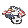 American Football Themed Printed Wooden Pendants WOOD-B012-02D-2