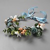 Cloth Artificial Flower Garland Headbands AJEW-WH20019-02B-2