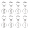 10Pcs Alloy Keychains KEYC-TA0004-76-1