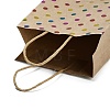 Rainbow Color Stamping Kraft Paper Gift Tote Bags ABAG-K005-01C-3