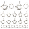 12Pcs 925 Sterling Silver Spring Ring Clasps STER-CN0001-21-1