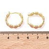 Brass Enamel Hoop Earrings for Women EJEW-A167-27A-02-6