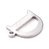 304 Stainless Steel Charms STAS-H112-D-P-3