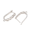 Brass Hoop Earring Findings KK-CBA5558-01P-2
