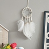 Cotton Woven Net/Web with Feather Hanging Decorations PW-WGE10F4-04-1