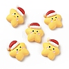 Opaque Christmas Resin Cabochons LS-RESI-G039-03-1