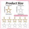 100Pcs 2 Colors Tibetan Style Alloy Pendants FIND-SC0022-66-2