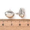 Tibetan Style Alloy Charms AL-CBA5212-01AS-3