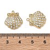 304 Stainless Steel Micro Pave Clear Cubic Zirconia Pendants CU-CBAF0F8-01A-G-3