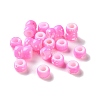 Spray Painted ABS Plastic European Beads KY-G033-01A-03-1