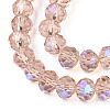 Electroplate Glass Beads Strands LS-EGLA-A034-T2mm-L22-3
