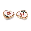 Valentine's Day Printed Alloy Pendants PALLOY-SZC0008-15A-2