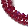 Electroplate Transparent Glass Beads Strands EGLA-A035-T3mm-L02-3