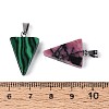 Natural & Synthetic Mixed Stone Pendants G-Q601-02P-3