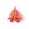 Lily Flower Charms PALLOY-JF02542-01-3