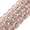 Electroplate Glass Beads Strands GLAA-G112-07K-1