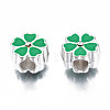 Alloy Enamel European Beads MPDL-T005-005-RS-4