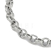 304 Stainless Steel Rolo Chain Bracelets for Men Women BJEW-G725-03P-2