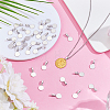 120Pcs Tibetan Style Alloy Glue On Flat Pad Pendant Bails FIND-HY0004-73-4