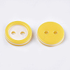 Resin Buttons BUTT-Q041-02O-3