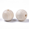 Unfinished Natural Wood Beads X-WOOD-S651-A20mm-LF-2