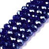 Electroplate Glass Beads Strands EGLA-A044-T8mm-A06-1