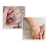 Valentine's Day Heart & Arrow Alloy Rhinestone Charm Bracelets FS-WG94D09-01-4