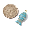 Synthetic Turquoise Pendants PALLOY-JF02655-4