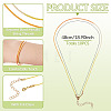 10Pcs Cotton & Metallic Cord Necklace Making NJEW-TAC0055-4
