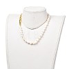 Natural Baroque Pearl Keshi Pearl Beaded Necklaces NJEW-JN02905-2