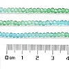 Transparent Painted Glass Beads Strands X1-DGLA-A034-T1mm-A17-3