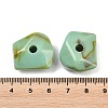 Two Tone Opaque Acrylic Imitation Gemstone Beads OACR-T033-08B-3