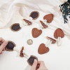 8Pcs 2 Styles Resin Button BUTT-GF0004-34-3