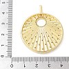 Brass Micro Pave Cubic Zirconia Pendants X-KK-K298-47G-3