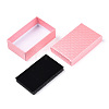 Rhombus Textured Cardboard Jewelry Boxes CBOX-T006-02E-4