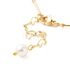 Natural Pearl & Faceted Glass Beaded Bracelet for Teen Girl Women BJEW-TA00026-5