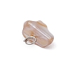 Natural Sea Shell Chip Charms PALLOY-JF03438-02-5