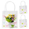 Rectangle Transparent Printed PVC Plastic Gift Tote Bags ABAG-TADJ0002-002E-2