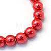 Baking Painted Pearlized Glass Pearl Round Bead Strands HY-Q003-10mm-74-2