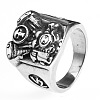 316L Surgical Stainless Steel Punk Style Finger Rings for Men FS-WGA49E5-03-1